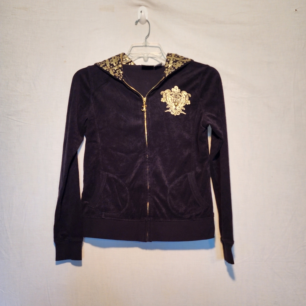 DG2 by Diane Gilman Black Jacket with Gold Embroidery